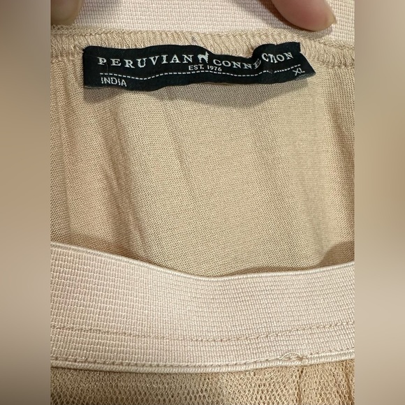 Peruvian Connection Giselle Tulle Skirt in Dusty Rose Pink - Picture 3 of 6